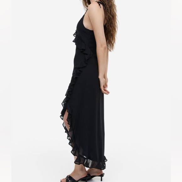H&M Ruffled Trimmed Chiffon Dress - Picture 3 of 4